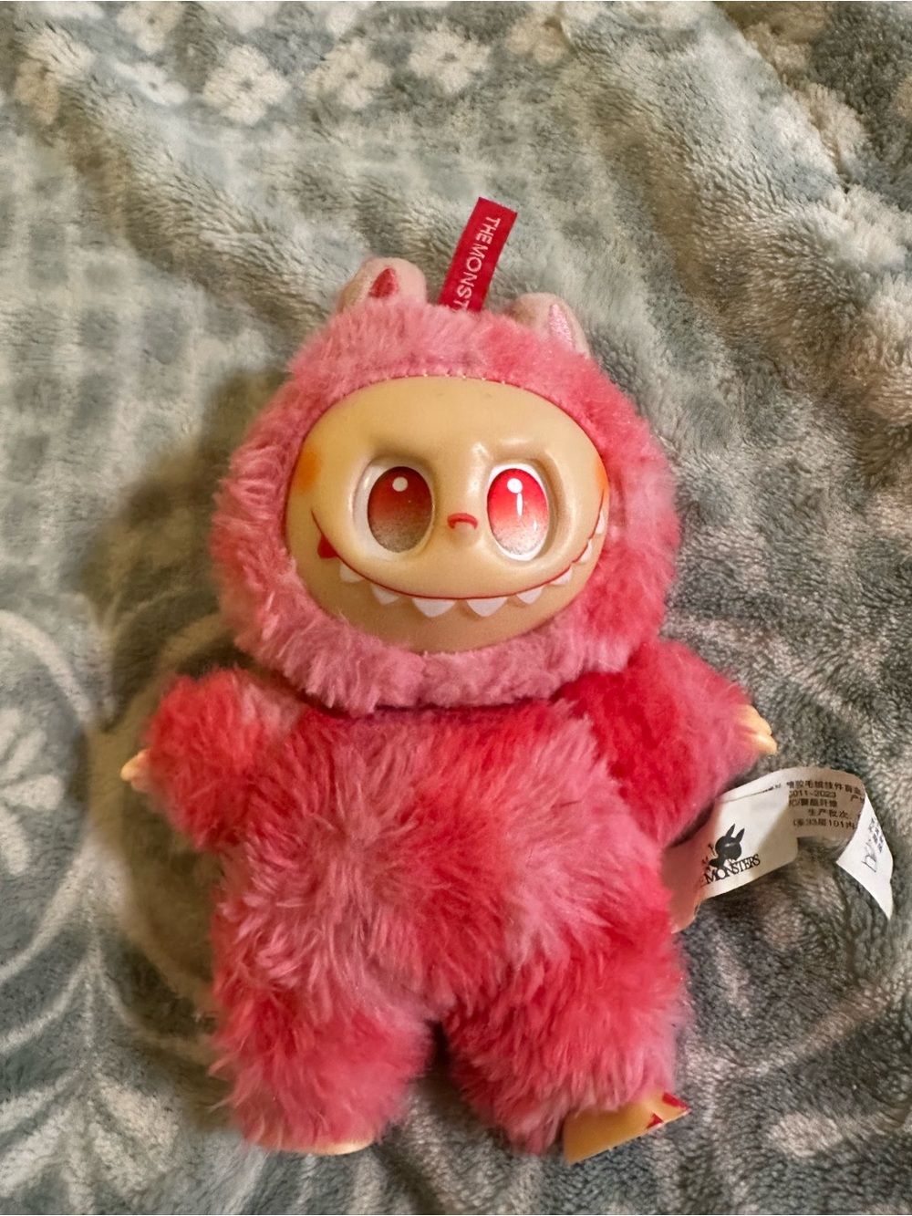 Pop Mart Labubu Lychee Berry Plush Pink Monster Plush Toy - Cute Fuzzy Character
